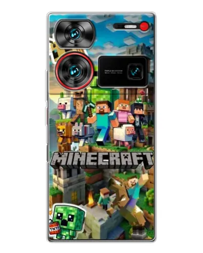 Чехол для ZTE Nubia Z60 Ultra с картинкой «Замок Minecraft» Чехол для ZTE Nubia Z60 Ultra с картинкой «Замок Minecraft»