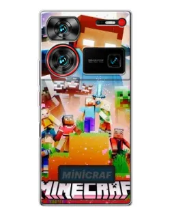 Чехол для ZTE Nubia Z60 Ultra с картинкой «Minecraft герои игры» Чехол для ZTE Nubia Z60 Ultra с картинкой «Minecraft герои игры»
