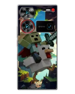 Чехол для ZTE Nubia Z60 Ultra с картинкой «Стив и гусь» Чехол для ZTE Nubia Z60 Ultra с картинкой «Стив и гусь»