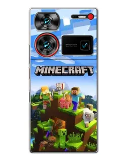 Чехол для ZTE Nubia Z60 Ultra с картинкой «Minecraft классический мир»