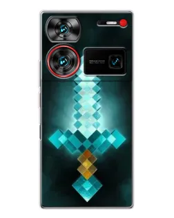 Чехол для ZTE Nubia Z60 Ultra с картинкой «Алмазный меч неон»
