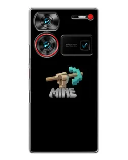 Чехол для ZTE Nubia Z60 Ultra с картинкой «Алмазная кирка»