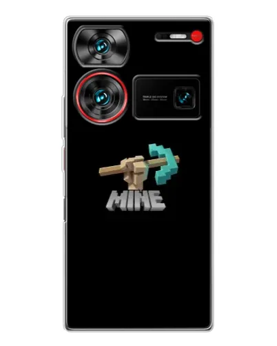 Чехол для ZTE Nubia Z60 Ultra с картинкой «Алмазная кирка» Чехол для ZTE Nubia Z60 Ultra с картинкой «Алмазная кирка»