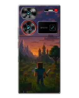 Чехол для ZTE Nubia Z60 Ultra с картинкой «Стив у башни»