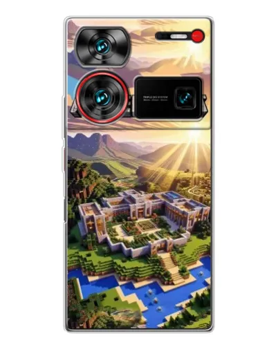 Чехол для ZTE Nubia Z60 Ultra с картинкой «Minecraft панорама» Чехол для ZTE Nubia Z60 Ultra с картинкой «Minecraft панорама»