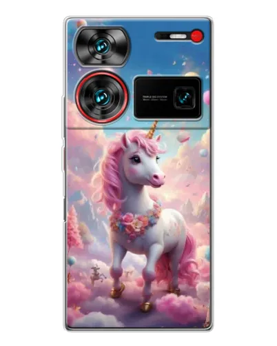 Чехол для ZTE Nubia Z60 Ultra с картинкой «Единорог среди облаков»