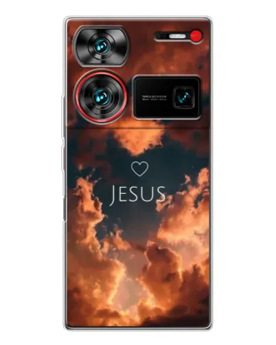 Чехол для ZTE Nubia Z60 Ultra с картинкой «Сияние Имени Jesus»