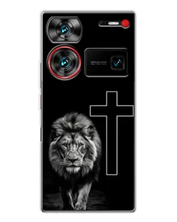 Чехол для ZTE Nubia Z60 Ultra с картинкой «Лев и Крест» Чехол для ZTE Nubia Z60 Ultra с картинкой «Лев и Крест»