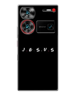 Чехол для ZTE Nubia Z60 Ultra с картинкой «Точки веры J.E.S.U.S.»