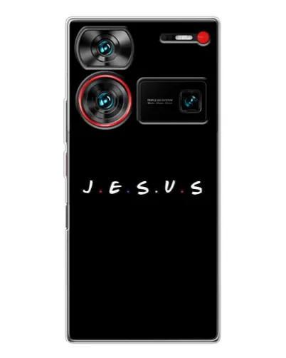 Чехол для ZTE Nubia Z60 Ultra с картинкой «Точки веры J.E.S.U.S.»