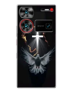 Чехол для ZTE Nubia Z60 Ultra с картинкой «Голубь и Свет»