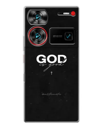 Чехол для ZTE Nubia Z60 Ultra с картинкой «GOD — Бог над всем»