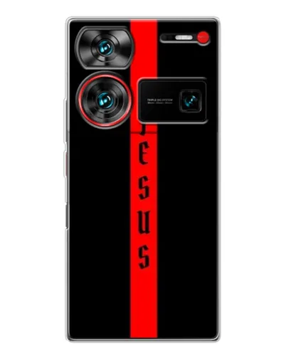 Чехол для ZTE Nubia Z60 Ultra с картинкой «Красная линия веры»