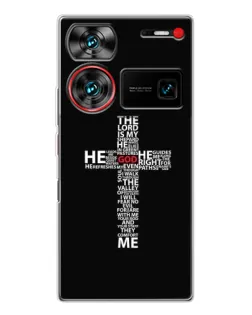 Чохол для ZTE Nubia Z60 Ultra з картинкою «Текстовий хрест»