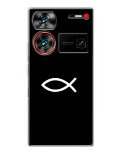 Чохол для ZTE Nubia Z60 Ultra з картинкою «Символ риби Jesus»