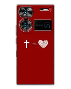 Чохол для ZTE Nubia Z60 Ultra з картинкою «Рівняння любові»