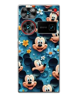 Чехол для ZTE Nubia Z60 Ultra с картинкой «Паттерн Микки и Минни»