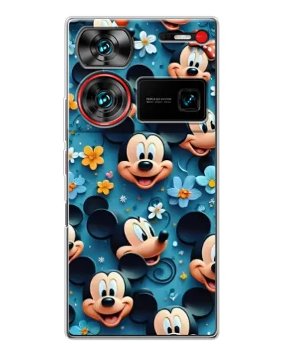 Чехол для ZTE Nubia Z60 Ultra с картинкой «Паттерн Микки и Минни» Чехол для ZTE Nubia Z60 Ultra с картинкой «Паттерн Микки и Минни»