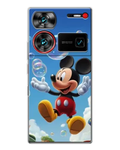 Чехол для ZTE Nubia Z60 Ultra с картинкой «Mickey и мыльные пузыри» Чехол для ZTE Nubia Z60 Ultra с картинкой «Mickey и мыльные пузыри»