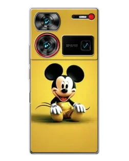 Чехол для ZTE Nubia Z60 Ultra с картинкой «Микки на желтом»
