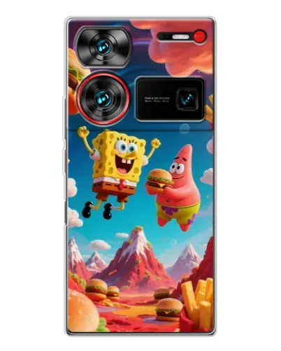 Чехол для ZTE Nubia Z60 Ultra с картинкой «Космический фастфуд» Чехол для ZTE Nubia Z60 Ultra с картинкой «Космический фастфуд»