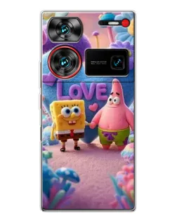 Чехол для ZTE Nubia Z60 Ultra с картинкой «Губка Боб Патрик»