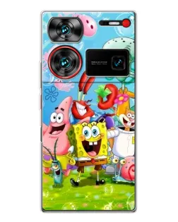 Чехол для ZTE Nubia Z60 Ultra с картинкой «Губка Боб и друзья»