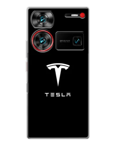 Чохол для ZTE Nubia Z60 Ultra з картинкою «Tesla White Logo» Чохол для ZTE Nubia Z60 Ultra з картинкою «Tesla White Logo»