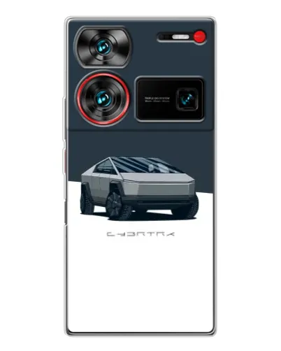 Чохол для ZTE Nubia Z60 Ultra з картинкою «Сріблястий Cybertruck Tesla» Чохол для ZTE Nubia Z60 Ultra з картинкою «Сріблястий Cybertruck Tesla»