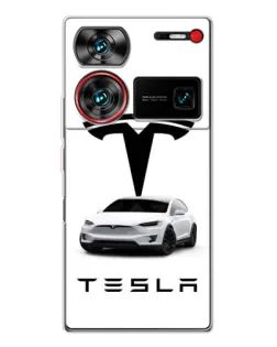 Чохол для ZTE Nubia Z60 Ultra з картинкою «Tesla White Style»