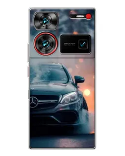 Чохол для ZTE Nubia Z60 Ultra з картинкою «Mercedes — нічне місто»
