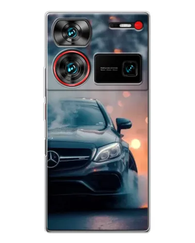 Чехол для ZTE Nubia Z60 Ultra с картинкой «Mercedes — ночной город» Чехол для ZTE Nubia Z60 Ultra с картинкой «Mercedes — ночной город»
