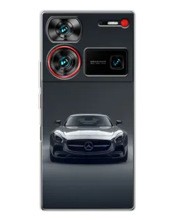Чехол для ZTE Nubia Z60 Ultra с картинкой «Mercedes на черном»