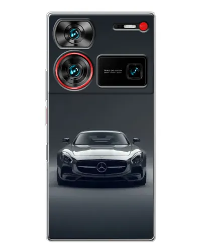 Чехол для ZTE Nubia Z60 Ultra с картинкой «Mercedes на черном» Чехол для ZTE Nubia Z60 Ultra с картинкой «Mercedes на черном»