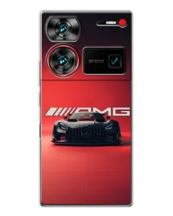 Чехол для ZTE Nubia Z60 Ultra с картинкой «Mercedes AMG — красная линия»