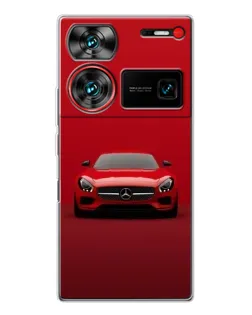 Чехол для ZTE Nubia Z60 Ultra с картинкой «Красный Mercedes AMG»