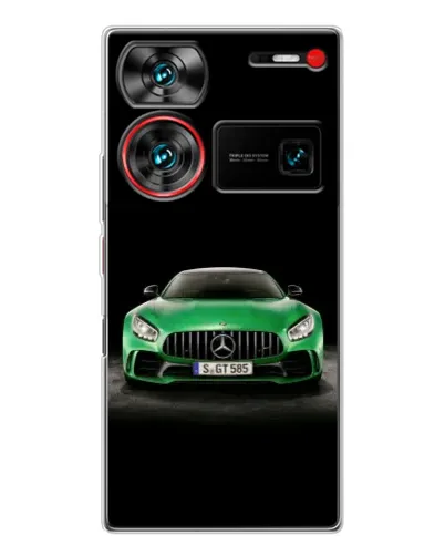 Чехол для ZTE Nubia Z60 Ultra с картинкой «Mercedes — неоновый лого» Чехол для ZTE Nubia Z60 Ultra с картинкой «Mercedes — неоновый лого»
