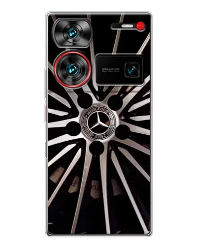 Чехол для ZTE Nubia Z60 Ultra с картинкой «Диск Mercedes» Чехол для ZTE Nubia Z60 Ultra с картинкой «Диск Mercedes»