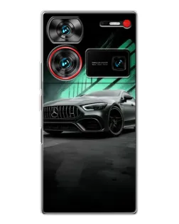 Чехол для ZTE Nubia Z60 Ultra с картинкой «Темный Mercedes AMG»