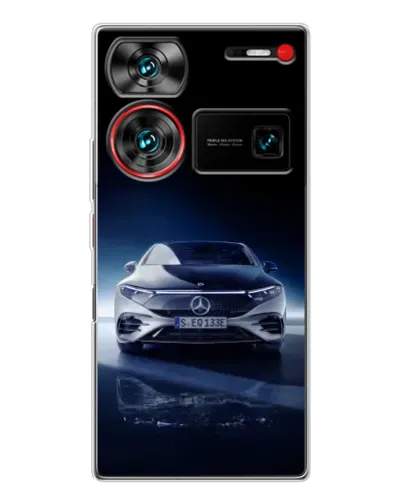 Чехол для ZTE Nubia Z60 Ultra с картинкой «Ночной Mercedes EQ» Чехол для ZTE Nubia Z60 Ultra с картинкой «Ночной Mercedes EQ»