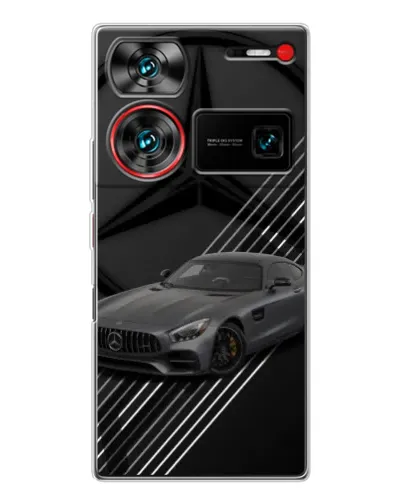 Чехол для ZTE Nubia Z60 Ultra с картинкой «Mercedes AMG — графика» Чехол для ZTE Nubia Z60 Ultra с картинкой «Mercedes AMG — графика»