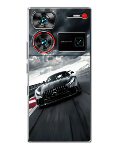 Чехол для ZTE Nubia Z60 Ultra с картинкой «Гоночный Mercedes AMG» Чехол для ZTE Nubia Z60 Ultra с картинкой «Гоночный Mercedes AMG»