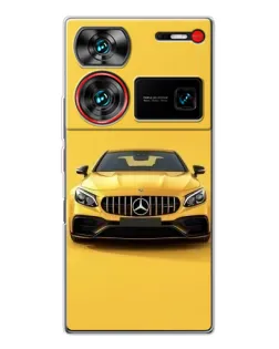 Чехол для ZTE Nubia Z60 Ultra с картинкой «Желтый Mercedes GT»