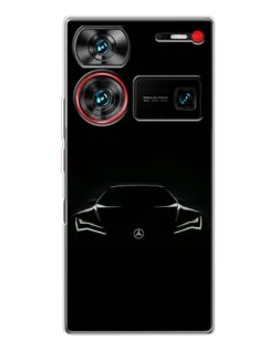 Чехол для ZTE Nubia Z60 Ultra с картинкой «Mercedes — силуэт авто»