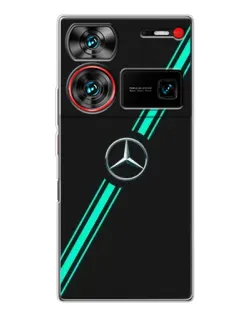 Чехол для ZTE Nubia Z60 Ultra с картинкой «Спортивные линии Mercedes»