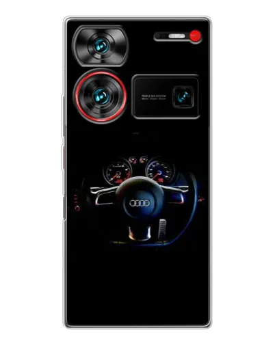 Чехол для ZTE Nubia Z60 Ultra с картинкой «Салон Audi — руль»