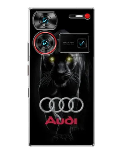 Чехол для ZTE Nubia Z60 Ultra с картинкой «Пантера и Audi»