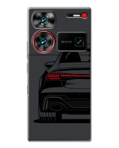 Чехол для ZTE Nubia Z60 Ultra с картинкой «Задняя часть Audi — арт»