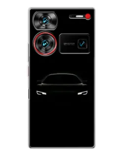 Чехол для ZTE Nubia Z60 Ultra с картинкой «Взгляд Audi в темноте»