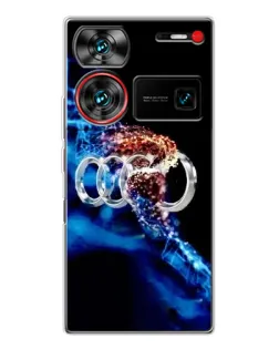 Чехол для ZTE Nubia Z60 Ultra с картинкой «Энергия лого Audi»